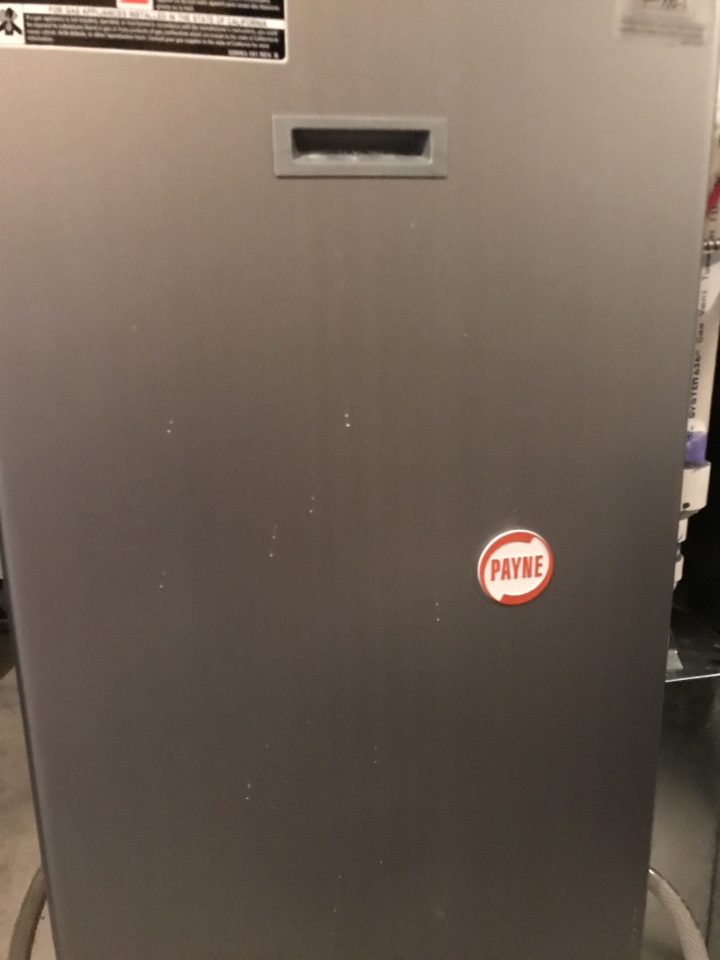 Cochrane, AB - Hvac tech required to work on Payne furnace. Replaced flame sensor and ignitor and found the furnace to be running good.  Cochrane, AB - Hvac tech required to work on Payne furnace. Replaced flame sensor and ignitor and found the furnace to be running good.